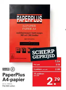 Sligro PaperPlus A4-papier aanbieding
