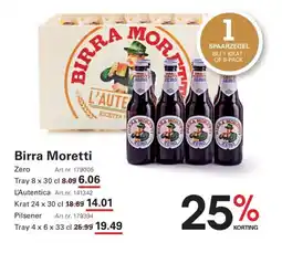 Sligro Birra Moretti aanbieding