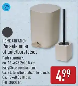 ALDI Home Creation Pedaalemmer of Toiletborstelset aanbieding