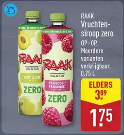ALDI Vruchten Siroop Zero aanbieding