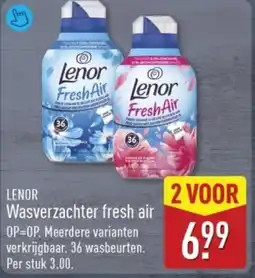ALDI Lenor Wasverzachter fresh air aanbieding
