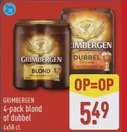 ALDI Grimbergen Blond of Dubbel aanbieding