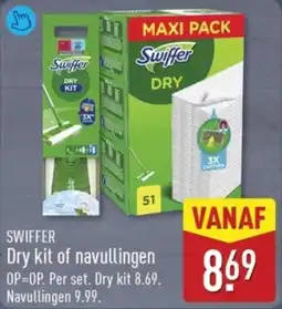 ALDI Swiffer Dry Kit of Navullingen aanbieding