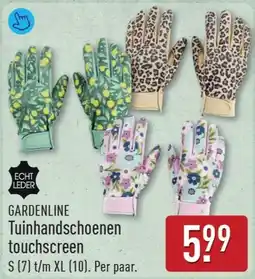 ALDI Gardenline Tuinhandschoenen touchscreen aanbieding