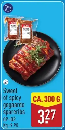 ALDI Sweet of spicy gegaarde spareribs aanbieding