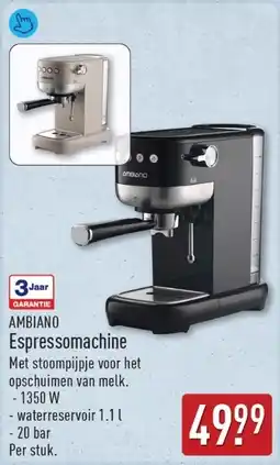 ALDI Ambiano Espressomachine aanbieding