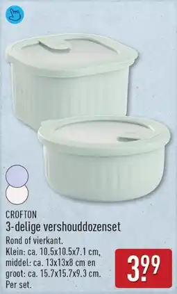 ALDI Crofton 3-delige vershouddozenset aanbieding