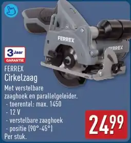 ALDI Ferrex Cirkelzaag aanbieding