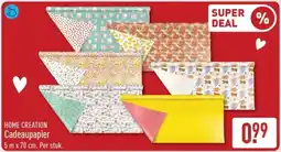 ALDI Home creation Cadeaupapier aanbieding