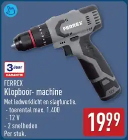ALDI Ferrex Klopboor machine aanbieding