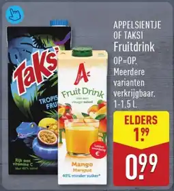ALDI Appelsientje of Taksi Fruitdrink aanbieding
