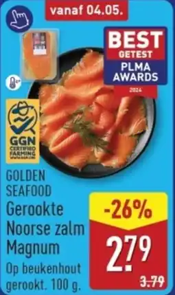 ALDI Golden Seafood Gerookte Noorse Zalm Magnum aanbieding