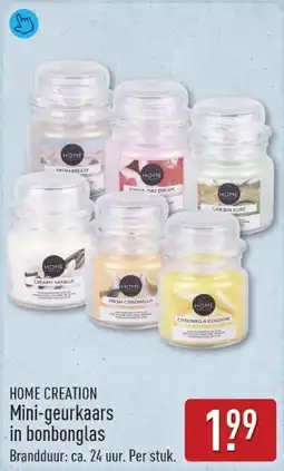 ALDI Home creation Mini-geurkaars in bonbonglas aanbieding