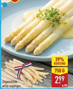 ALDI Ongeschilde Witte Asperges aanbieding