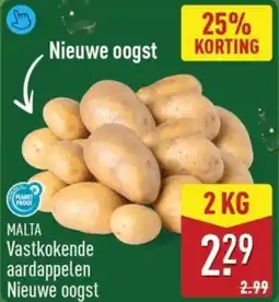 ALDI Malta Vastkokende Aardappelen Nieuwe Oogst aanbieding