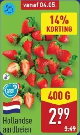 ALDI Hollandse Aardbeien aanbieding