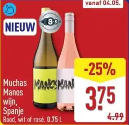 ALDI Muchas Manos wijn, Spanje aanbieding