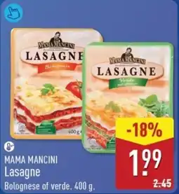 ALDI Mama Mancini Lasagne aanbieding