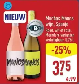 ALDI Muchas Manos wijn, Spanje aanbieding