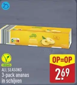 ALDI All Season Ananas in Schijven aanbieding