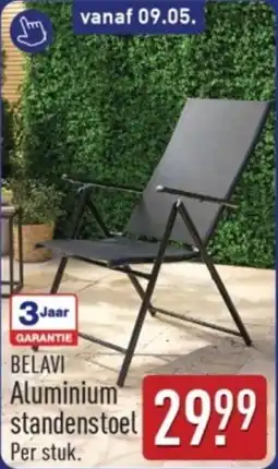 ALDI Belavi Aluminium standenstoel aanbieding