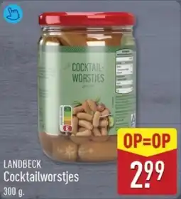 ALDI Landbeck Cocktailworstjes aanbieding