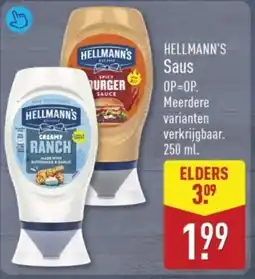 ALDI Hellmann's Saus aanbieding