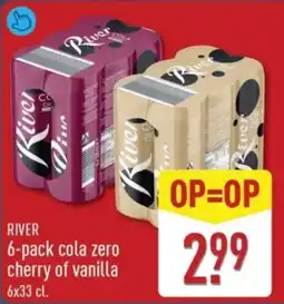 ALDI River Cola Zero Cherry of Vanilla aanbieding
