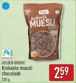 ALDI Golden Bridge Krokante Muesli Chocolade aanbieding