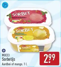 ALDI Mucci Sorbetijs aanbieding
