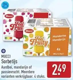 ALDI Mucci Sorbetijs aanbieding