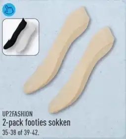 ALDI Up2fashion 2-pack footies sokken aanbieding