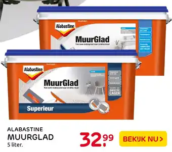 Praxis Alabastine Muurglad 5liter aanbieding