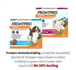 Intratuin Frontpro vlooienbestrijding aanbieding