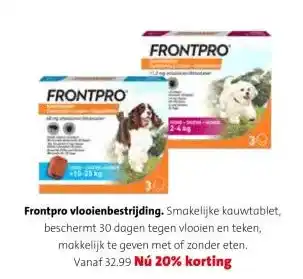 Intratuin Frontpro vlooienbestrijding aanbieding