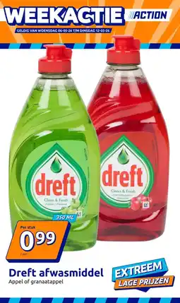 Action Dreft afwasmiddel aanbieding