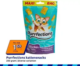 Action Purrfections kattensnacks aanbieding