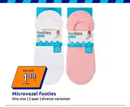 Action Microvezel footies aanbieding