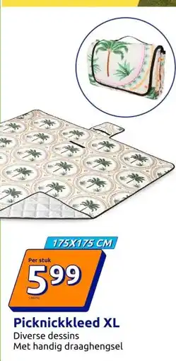 Action Picknickkleed XL aanbieding
