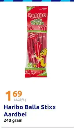 Action Haribo Balla Stixx Aardbei aanbieding