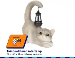 Action Tuinbeeld met solarlamp aanbieding