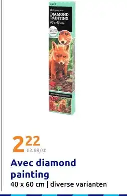 Action Avec diamond painting aanbieding