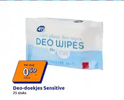 Action Deo-doekjes Sensitive aanbieding