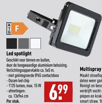 ALDI Led spotlight aanbieding