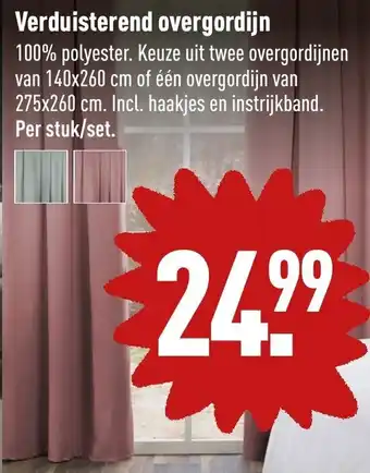 ALDI Verduisterend overgordijn aanbieding