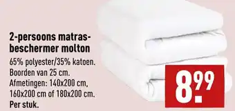 ALDI 2-persoons matras- beschermer molton aanbieding