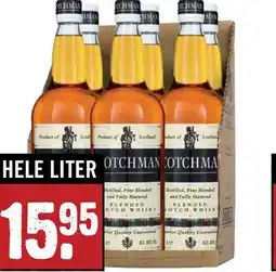 Dirck 3 Scotchman Whisky HELE LITER aanbieding
