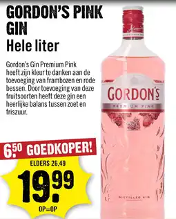 Dirck 3 Gordon's Premium Pink Gin 100 cl aanbieding