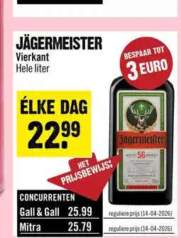 Dirck 3 Jagermeister Kruidenlikeur 100 cl aanbieding