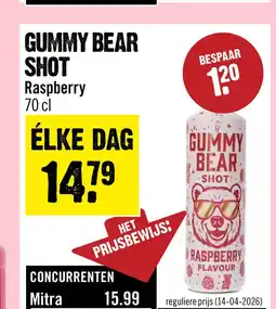 Dirck 3 Gummy Bear Shot Raspberry 70 cl aanbieding